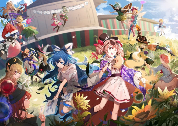 蘇州で開催された東方演奏会「幻奏盛宴-锦绣的姑苏迷梦」  のイラストです。 