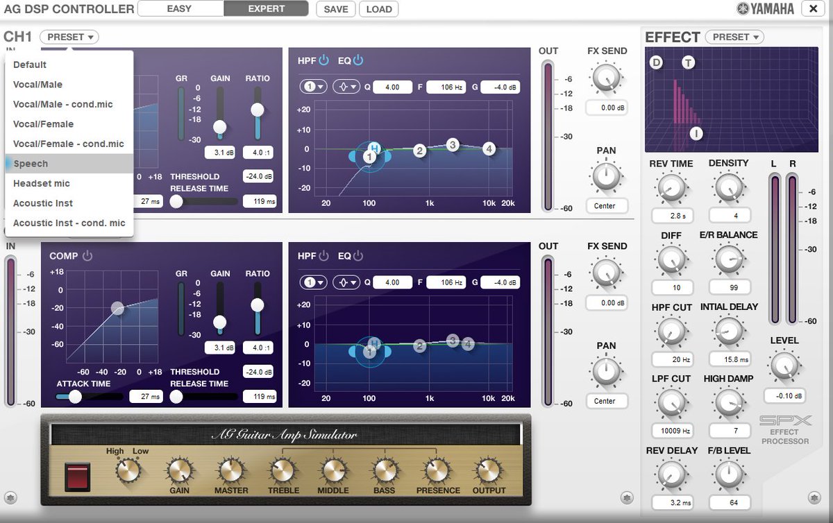 フォンド Ag Dsp Controller プリセットだけでもいじくると全然声が違った デフォルトのまま２年以上やってきたことが無念