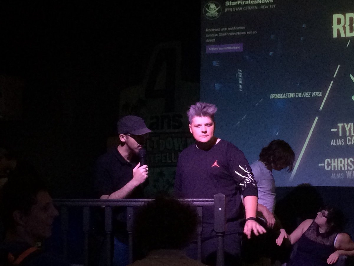 SCGardiens's tweet photo. Derko et Alpha en direct du bar Citizen de Montpellier! Au top les gars! @Derkomai22 @AlphaCastFR 
#StarCitizen #barcitizen https://t.co/dSW8CzSdMm