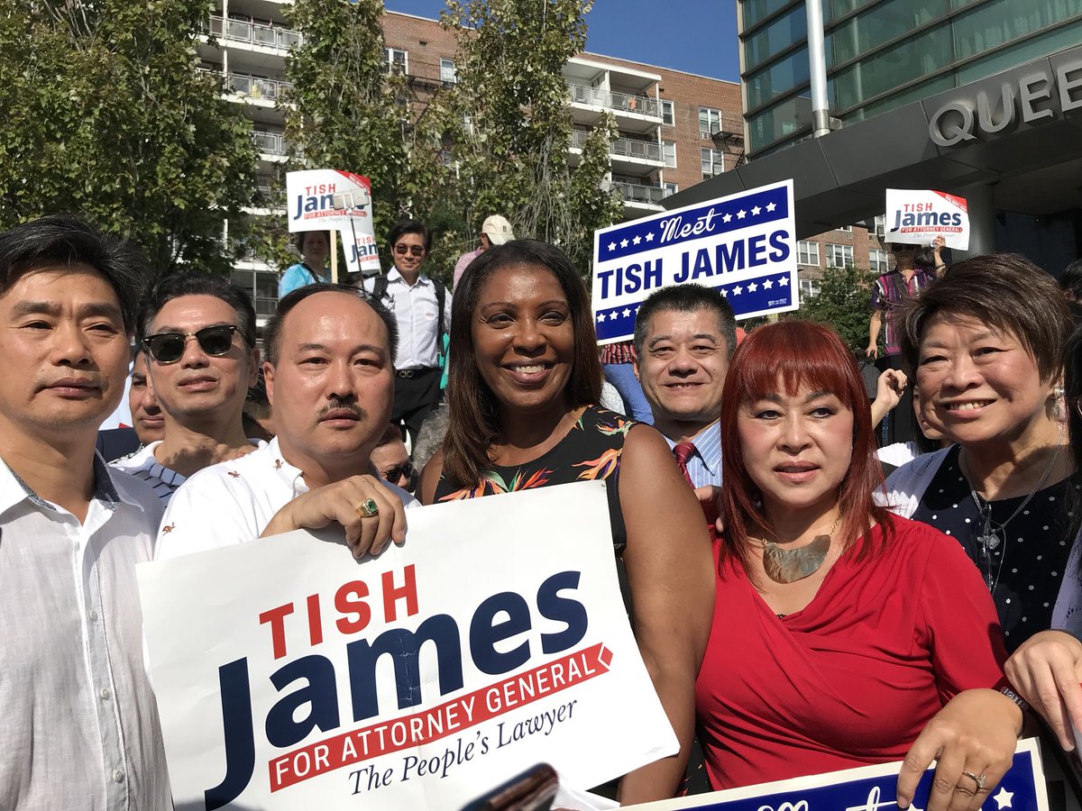 TishJames's tweet photo. Powerful #TeamTish rally at our Flushing Day of Action! 

Talk. About. Grassroots. Support. https://t.co/CS8aKLwFIX
