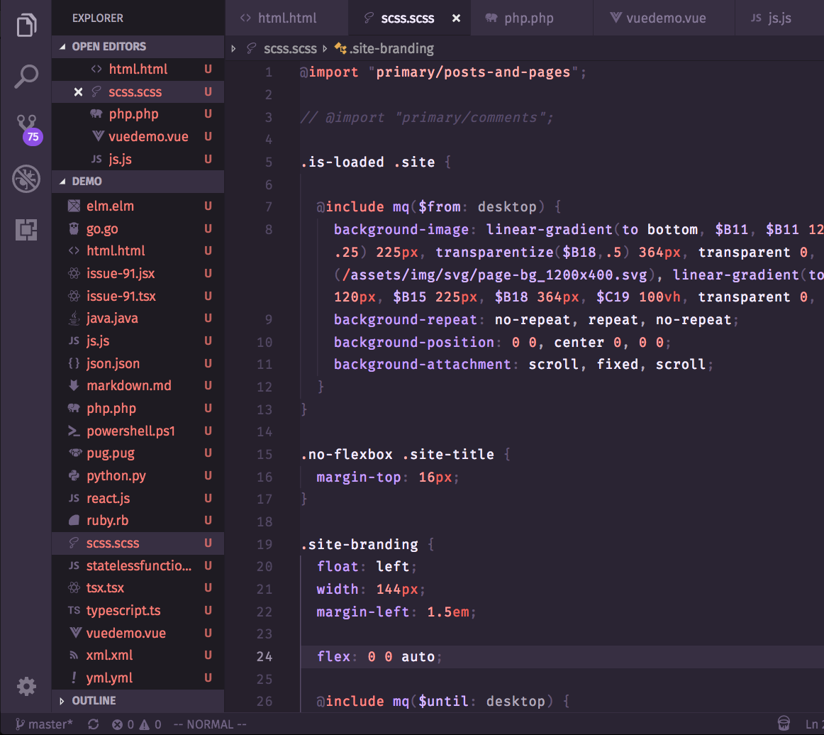 atelierbram's tweet image. Duotone themes (Base2Tone) for Visual Studio @Code marketplace.visualstudio.com/items?itemName… #VisualStudioCode #vscode #syntaxhighlighting