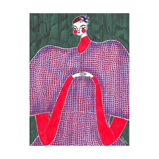 PingHatta's tweet photo. PORTRAITS OF THE FASHION WORLD 👩🏻🎨🎨 – @delpozo Pre-fall 2018⠀
⠀
#delpozo #pinghatta https://t.co/890MK5kNKC https://t.co/OUuq0Ue6Dg