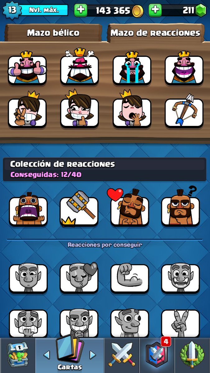Agradecer nuevamente por estos nuevos emotes a <a href="/Reynald02694185/">NALDO.M.O.LⓂ️EL🔯REY🔯</a> : lider del clan <a href="/LosMonjes4/">AB LOS MONJES (T-94)</a>  por fomentar el  compañerismo, la rivalidad sana y la lealtad 💲💱
Conozcan a la nueva familia de CR en Bolivia 👑 Día a día superándonos 🛡🏆🏅