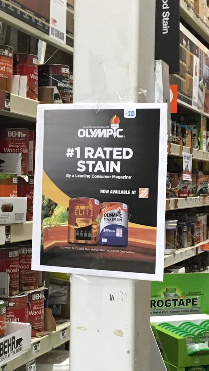 JordanneFetrow's tweet photo. On Sale NOW....OLYMPIC STAIN..
Labor Day Sale @ The Home Depot!! HUGE SAVINGS....
#PPGHOMEDEPOT
#laborday2018
#gliddenpremiumwin
#abercornhomedepot
#labordaysale
#gliddenpaint https://t.co/2czCXgIMVn