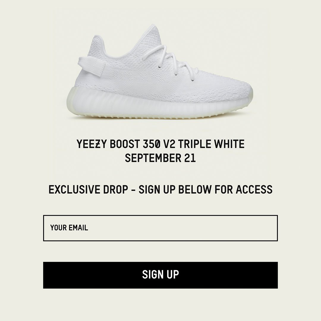 sign up yeezy supply