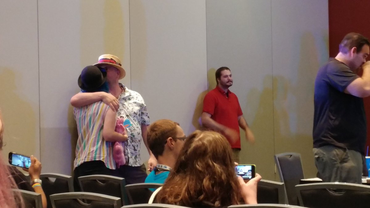 Crystalmtpnycon's tweet photo. Our grand finale auction item, a beautiful Sugar Belle plush, is SOLD for $500 to @ThornwingMLP and gifted to @AmyNewBlue! #CMPC2018 https://t.co/arr0W6I5xN