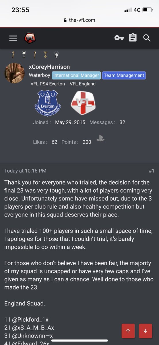First time in the <a href="/TheVFL_/">VFL</a> World Cup representing 🏴󠁧󠁢󠁥󠁮󠁧󠁿 - thanks to the management for selecting. Crazy squad, unreal players - looking to take home the 🏆 lets goooo <a href="/Shellzz/">Shellzz</a> 😉