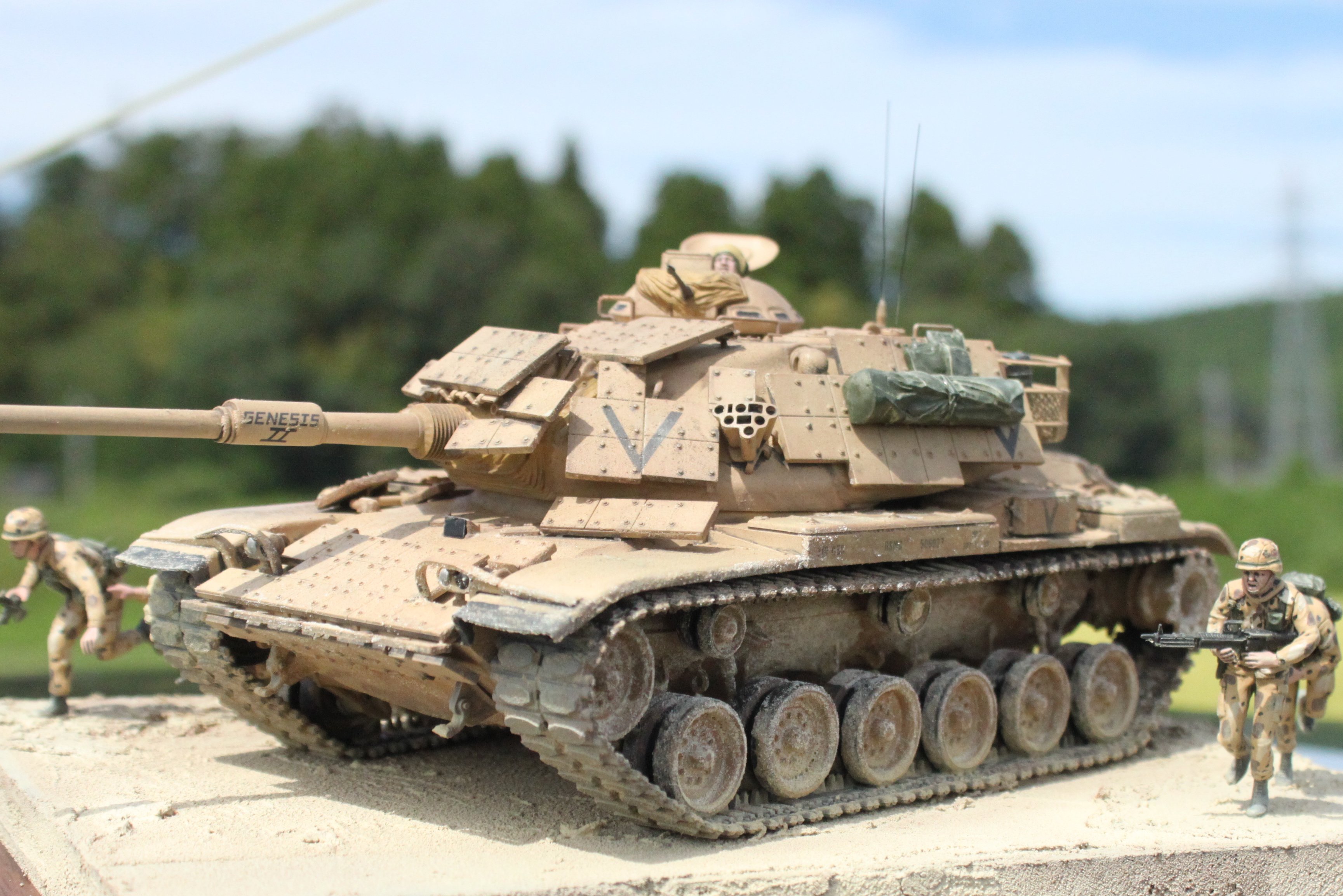 ミニチャンプス M60A1 米海兵隊湾岸戦争リアクティブアーマー