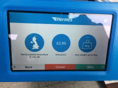 hermes drop off with printer