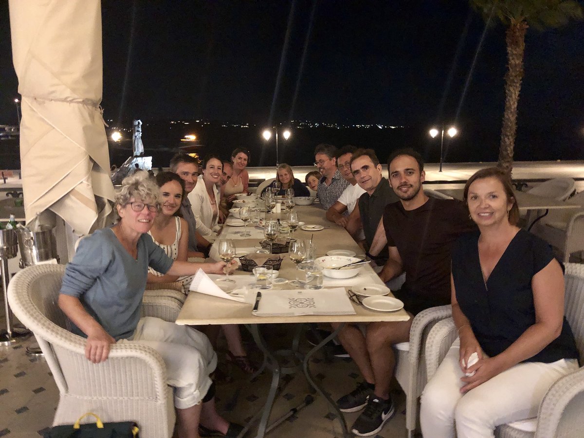CKadoch's tweet photo. Great chromatin conference in Spetses, Greece last week- fantastic talks and dinners with students, thanks to A. Ladurner and @MarcusBuschbeck @ChroMeITN !! @kadochlab attendance next time! https://t.co/uujajgzUDd