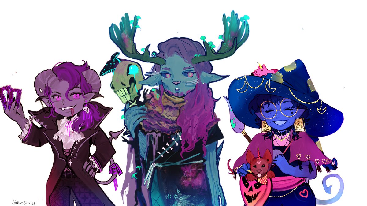 Saturnberries's tweet photo. Halloween concepts pt3 😈
#criticalrole https://t.co/EyUWRshLla