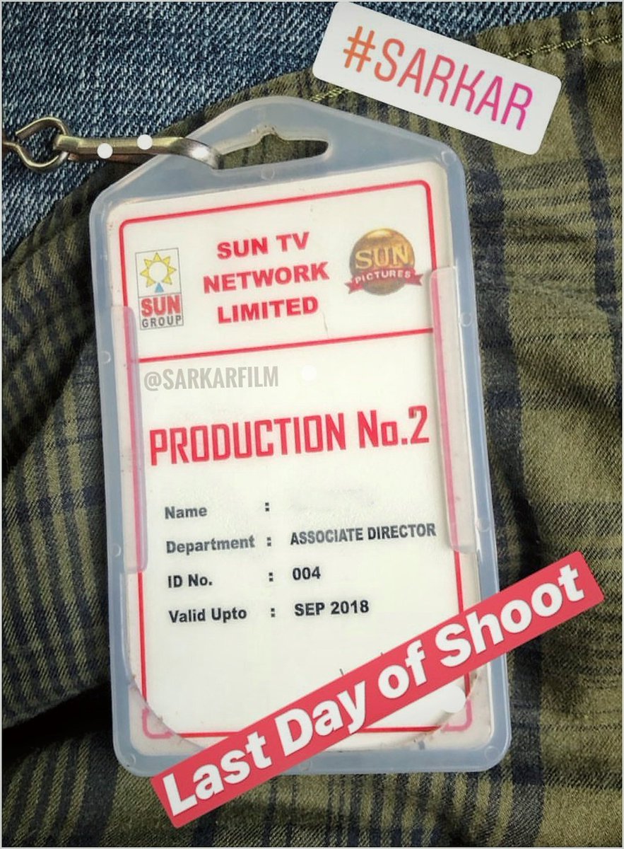 #SARKAR Shoot Last Day 🔥🙌