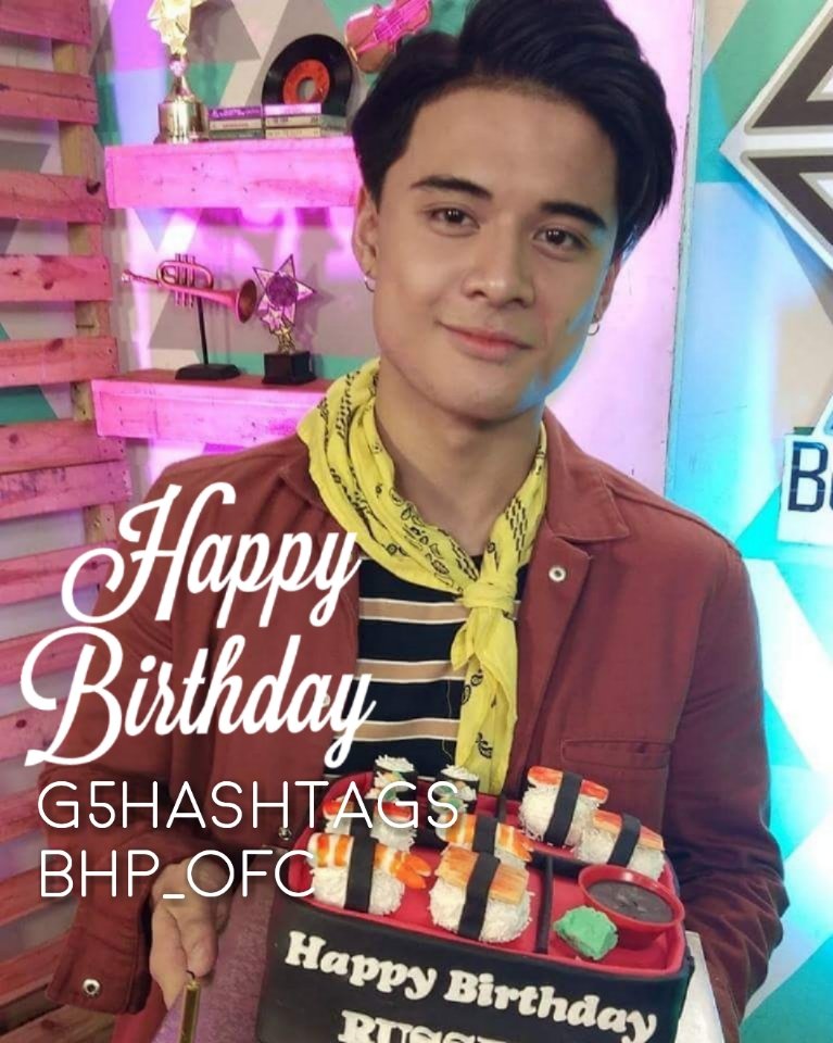 g5HashtagsBph's tweet photo. @BoybandPH @boyband_russell #BOYBANDPHXVIP #BelatedHappyHappybirthdayadodoi ,🎂🍦🍷From lastweek  birthday ni dodoi belated happy birthday russ more birthday blessing to come ,❤❤so much russlle boy  abanga later tonigth #BOYBANDPHXVIP  7pm tonigth happy sunday https://t.co/fx7aN2PXqK