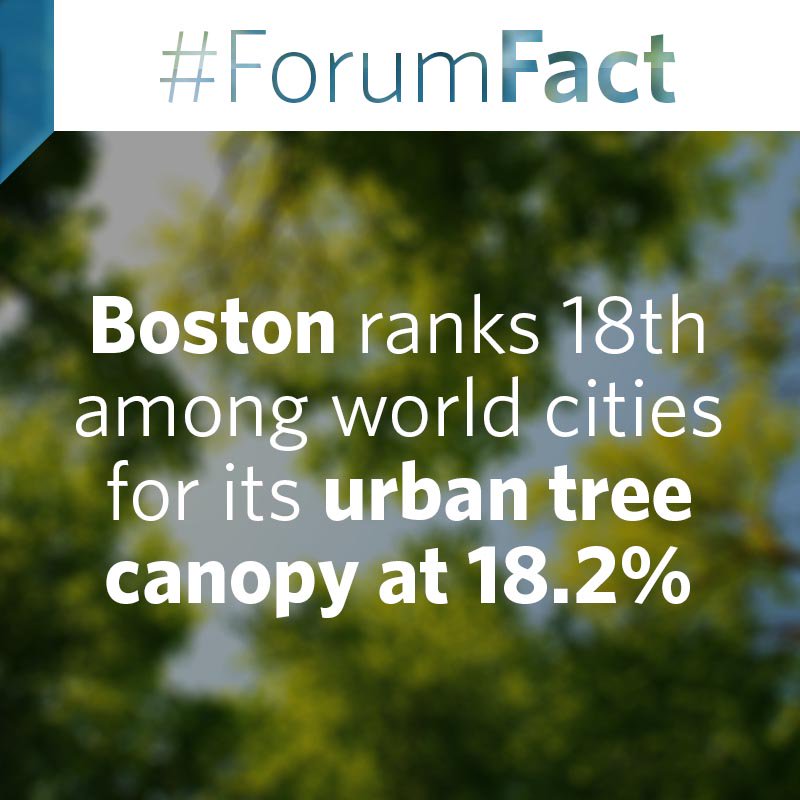 GBHNews's tweet photo. Want to move to a tree filled city? Boston ranks pretty high due to its Emerald Necklace. This #ForumFact comes from Dr. Madhu Dutta-Koehler and the #ParkForAll panel with the Norman B. Leventhal Map & Education Center at the Boston Public Library: https://t.co/VV4ivlN4WK https://t.co/DIYNojPxNl