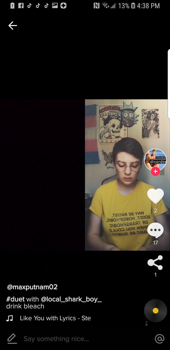 HippiePandaa's tweet photo. @tiktok_us  This. Needs. To. End. #tiktok #cyberbullying #lgbtq #cosplayers https://t.co/UMc12Q5qzy