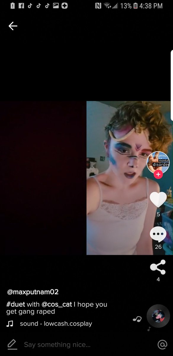 HippiePandaa's tweet photo. @tiktok_us  This. Needs. To. End. #tiktok #cyberbullying #lgbtq #cosplayers https://t.co/Bb6LxPaeUz