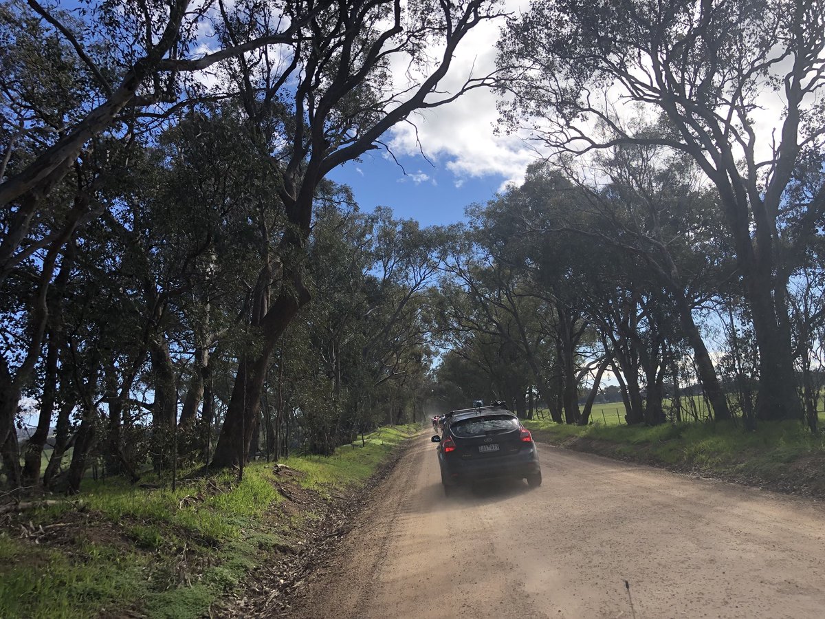 Onto the first dirt sector 21.5km #nrs18 #Tokv
