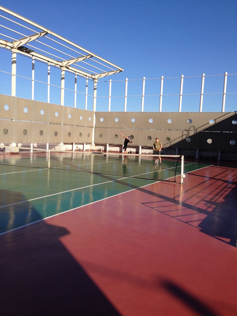 bj_kiem's tweet photo. GSIS faculty tennis club is now in session. All welcome! #knightsrok the courts https://t.co/69N5PI0nii