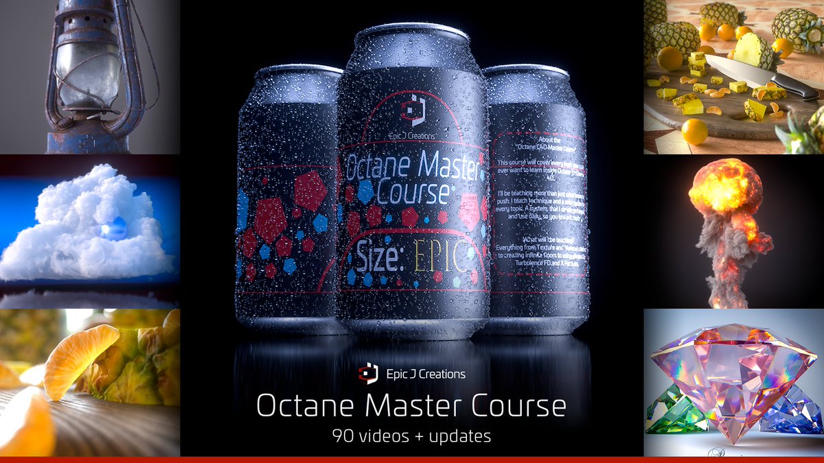 The Octane Master Course is out now! With #xparticals updates as well!
store.epicjcreations.com/octane-master-… <a href="/maxon3d/">MaxOn3D</a> <a href="/OTOY/">OTOY</a> #3d #octanerender #cinema4d