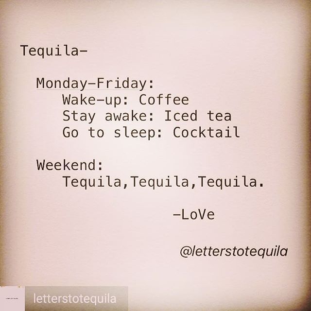 LPWoodward's tweet photo. Just Pinned to Tequila Memes: Regrann from @letterstotequila -  #tequila #letterstotequila #tequilalove #tequilatime #tequilashot #tequilaplease #margarita #mondaythroughfriday #coffee https://t.co/6gx0TzoIyZ https://t.co/D1nwjpnraO