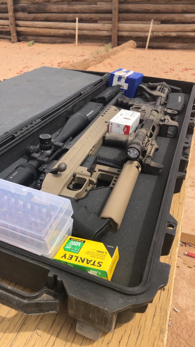 phoenixxsixx's tweet photo. Fun day at the #range today with someone I play games with, TittyCity, #shooting his #guns!!
Remington 700, suppressed AR pistol, Glock 23
#military #shootingrange #shootingrangefun https://t.co/ySRSg19tqs