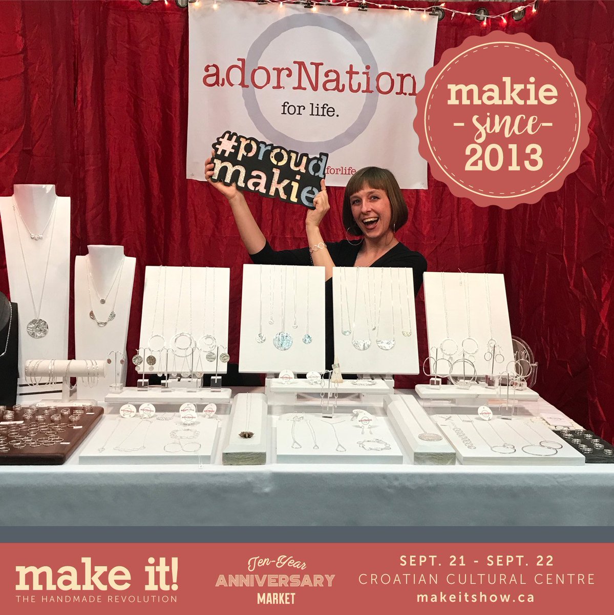 Shannon of <a href="/adornation4life/">Adornation</a> has been a Makie since 2013 and her favourite Make It memories are the friendships she's made."It's the crazy, creative people that have chosen this Makie life that really understand the successes and the struggles!" Info at Makeitshow.ca