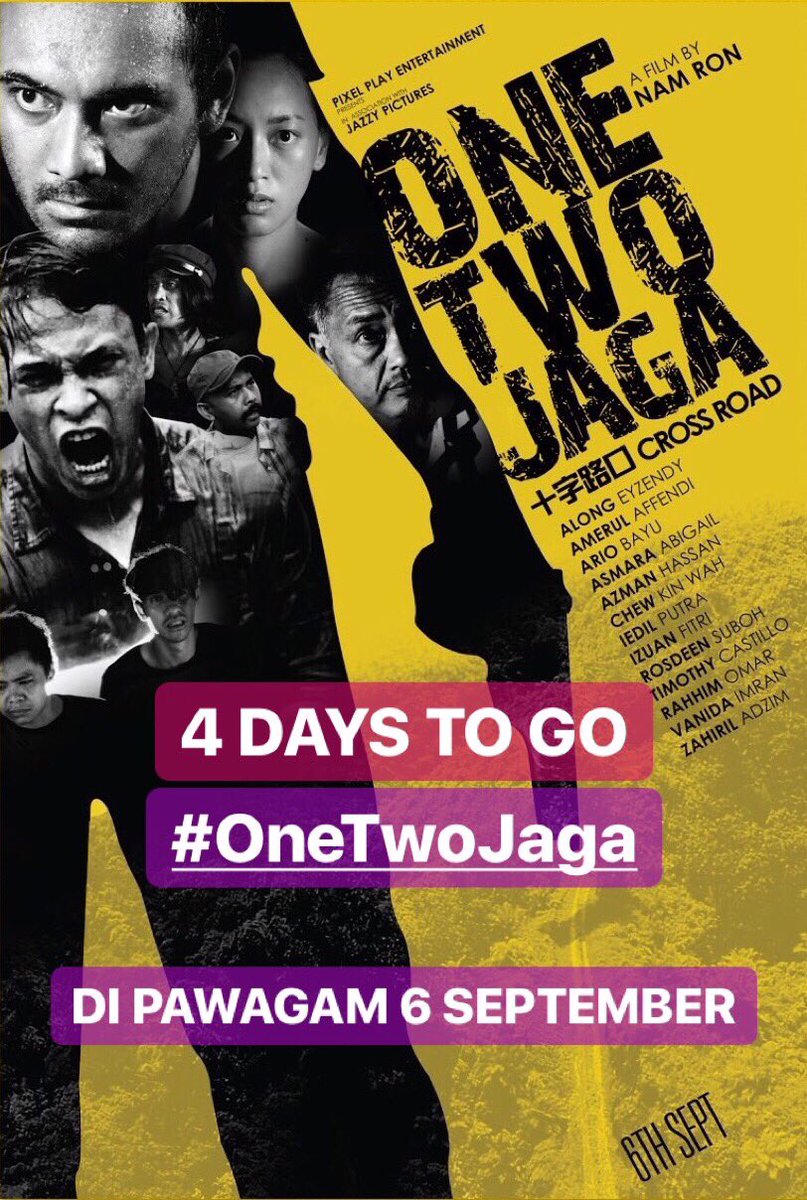 MovieAddictMY's tweet photo. Tinggal 4 hari untuk tayangan ONE TWO JAGA di pawagam.
Sebarkan berita baik ini.
-NAS-
#MALocalColumn
#OneTwoJaga
#OneTwoJagaMovie
@OneTwoJagaMovie https://t.co/6VQaNIQgwC
