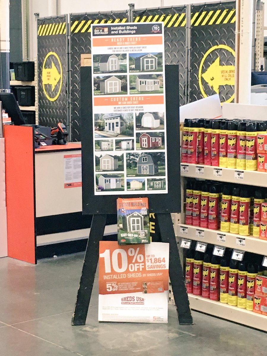 TuffShedMel's tweet photo. 🇱🇷Labor Day Weekend #installedservices event @4172theU #fillingthepipeline getting customers #readyforfall w/outdoor storage solutions @HomeDepot   #thankyou team Uniontown!🇱🇷 @thegame5845 @stephanie101312 @Joepratt35 https://t.co/Xu6YfwTo2t