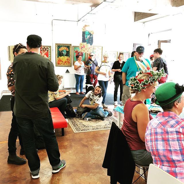 gillhob's tweet photo. Fab afternoon at Queens House Showcase @creativeenrg @enrghull hosting a Mad Hatters Tea Party reception for the international delegates of @freedomfesthull with artists @samfowlerartist @bluebeany_art #freedomfestival #freedomfest #freedomfest2018 #art … https://t.co/ZgPOaK3jTy https://t.co/Wjv93xFsyE