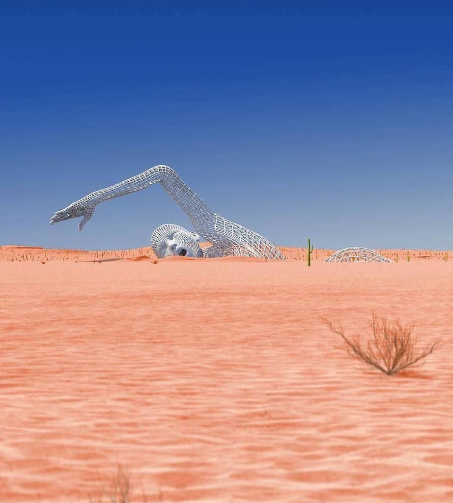 dmac5dmark2's tweet photo. A swim in the desert #BurningMan https://t.co/qZ6kiXazMg