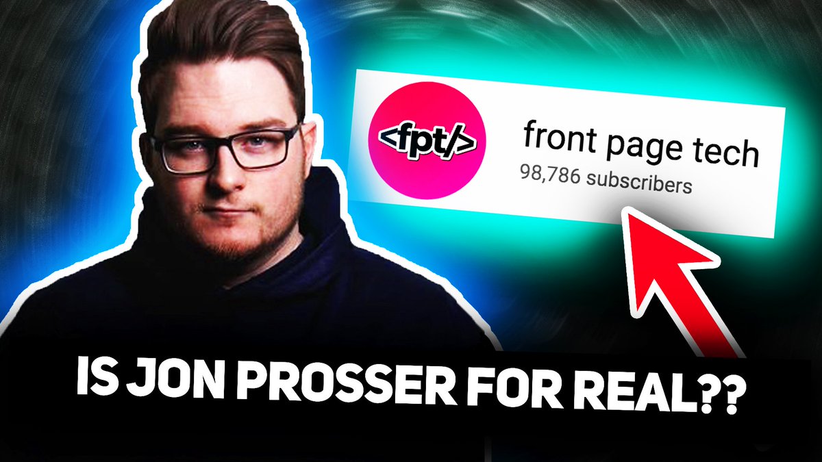 paultimothy2002's tweet photo. NEW!! - Who Jon Prosser REALLY is...
Link: https://t.co/Rbavr2bIg8
The first episode of "An Origin Story"
Enjoyyyyy peoples!!
Retweets Appreciated!!
#JonProsser #FrontPageTech #smallyoutuber https://t.co/orUqVlJz1t