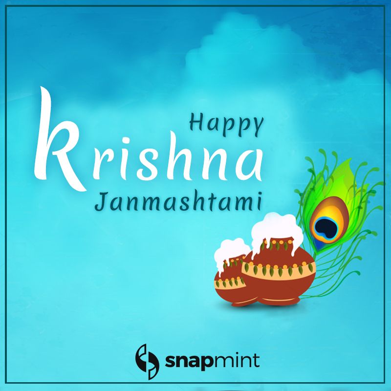 SnapmintEmi's tweet photo. Snapmint wishes you a very Happy Krishna Janmashtami. 
#HappyKrishnaJanmashtmi #HappyJanmashtmi #Snapmint #EMIwithoutCreditCard #ShopwithoutCreditCard #ShopBefikar https://t.co/rdbDFB7zvo