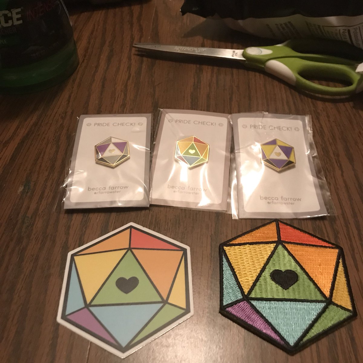 writethestory93's tweet photo. Look what showed up in the mail from the Kickstarter I backed in May! #pridecheck @rfarrowster totally wearing this to #PARF tomorrow. https://t.co/gQ2VqRgSbI