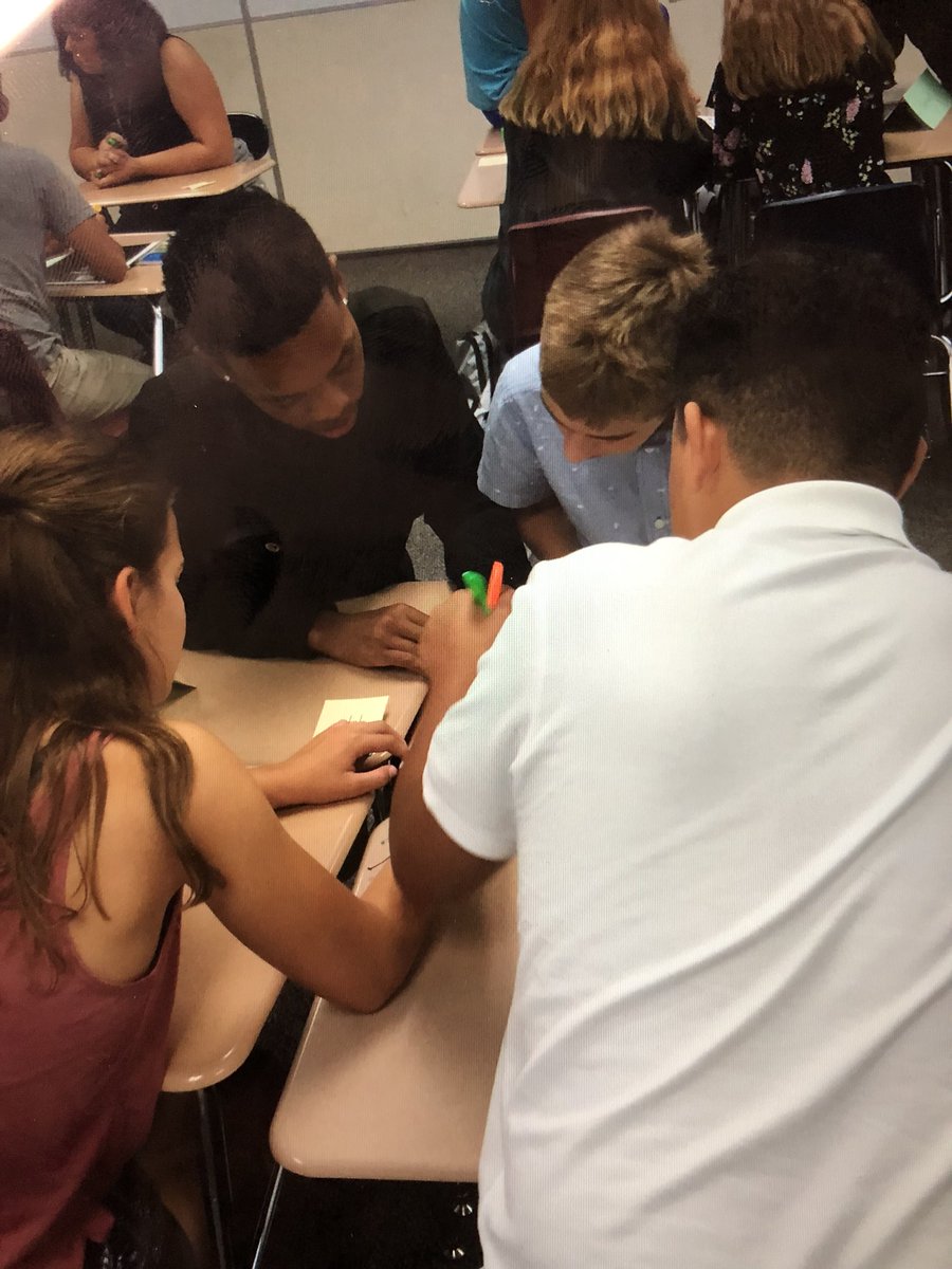 DeniscoMath's tweet image. Just want to say thanks to the #mtbos community! I’ve been on twitter for 3 weeks and I’m already a better teacher. Did @saravdwerf 100# with my Alg1 Ss (it was amazing!) and on day 3 ask my Ss “what might a confused S ask?” that someone else suggested! Great results!!#iteachmath