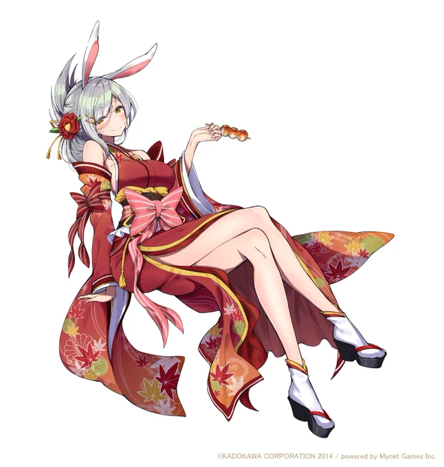 【お仕事情報】「妖怪百姫たん!」より月見「巴御前」「松明丸」を描かせていただきました。今回のイベントみんなうさ耳でかわいいね。#妖怪百姫たん#百姫たん 