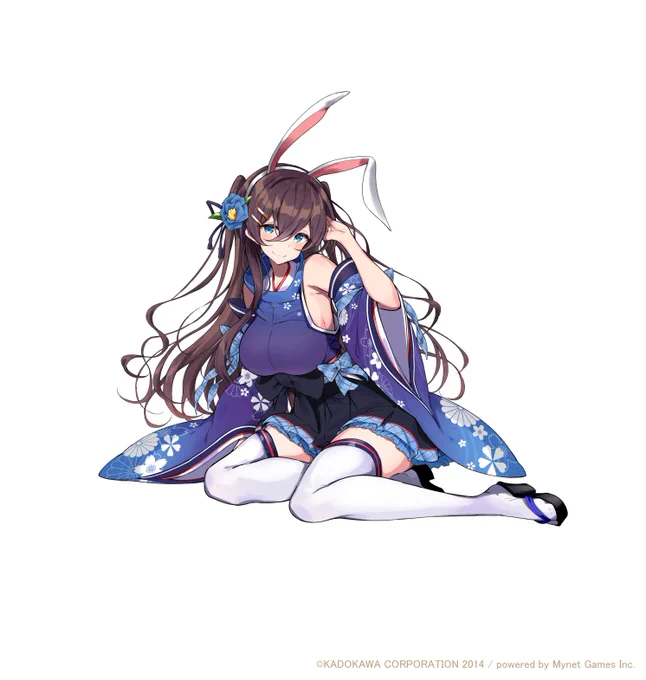【お仕事情報】「妖怪百姫たん!」より月見「巴御前」「松明丸」を描かせていただきました。今回のイベントみんなうさ耳でかわいいね。#妖怪百姫たん#百姫たん 