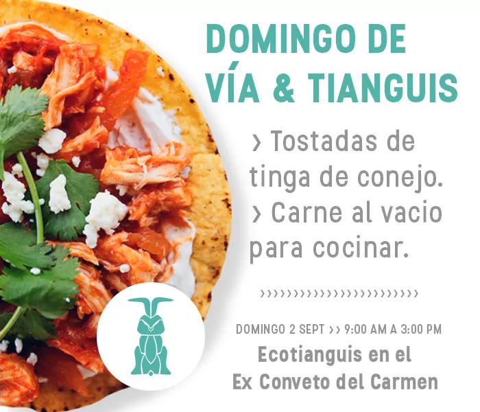 Los esperamos mañana en el Eco Tianguis del Exconvento del Carmen. Vayan a la Vía Recreativa y aprovechen para comer unas ricas tostadas. 🤤😁