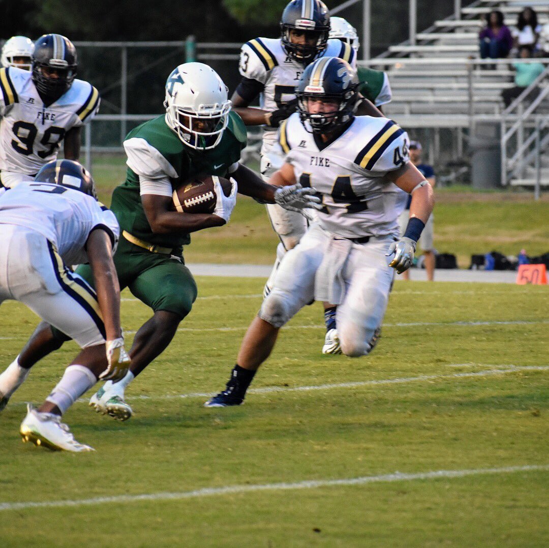 TheVikingPress's tweet photo. @KinstonHS’s Varsity Vikings improve to 3-0 after going into overtime with Fike. #highlights #kinston #football #varsity #lcps #nc https://t.co/Tv87gklpEF