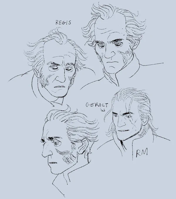 saturday night self-indulgent Witcher III doodles 