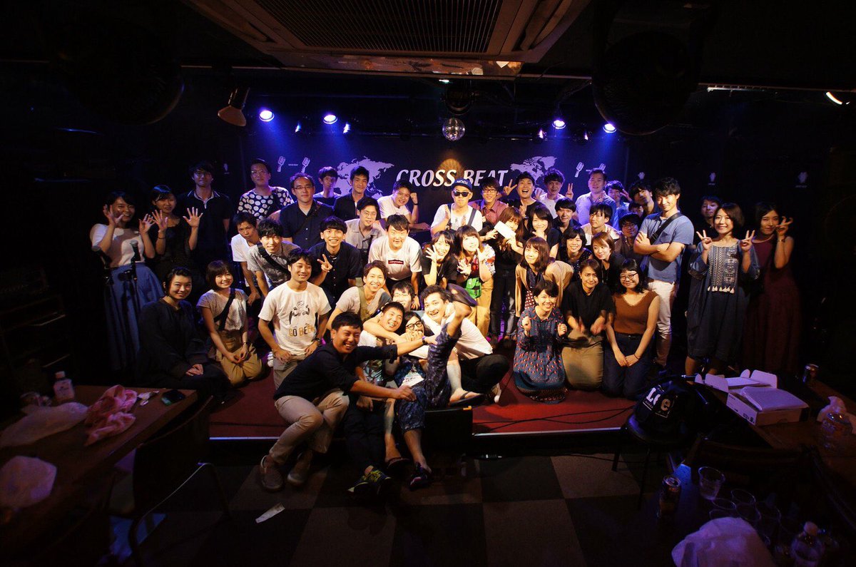OpinLive's tweet photo. 改めて昨日はお疲れ様でした！毎年恒例の記念写真。今年の注目は定期メンバーを除くと実は運営最多経験者である山名君。表情のえぐみが強めです。 https://t.co/uFuQDT62lk