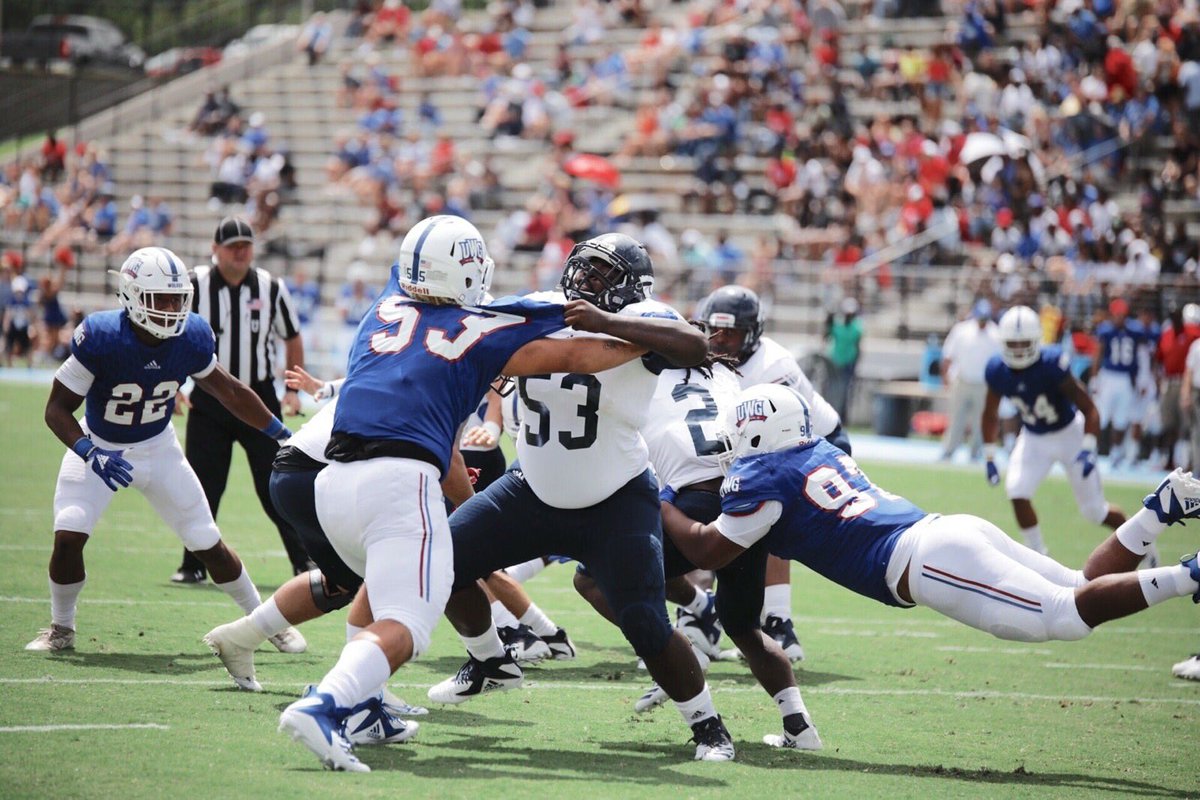 TJ Fehoko # 97 airing it out! #WestGeorgia #ValuNoaTaha