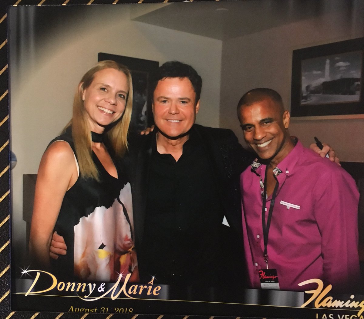 GAnthonyJoseph's tweet photo. @donnyosmond and @marieosmond were  exceptional last night. It was a pleasure to meet you both, thank you for a wonderful time. 10/10 would reccommend! Can’t wait until you guys visit Trinidad 😉 #VegasNights #TrinidadandTobago https://t.co/6KWBhtEQTB