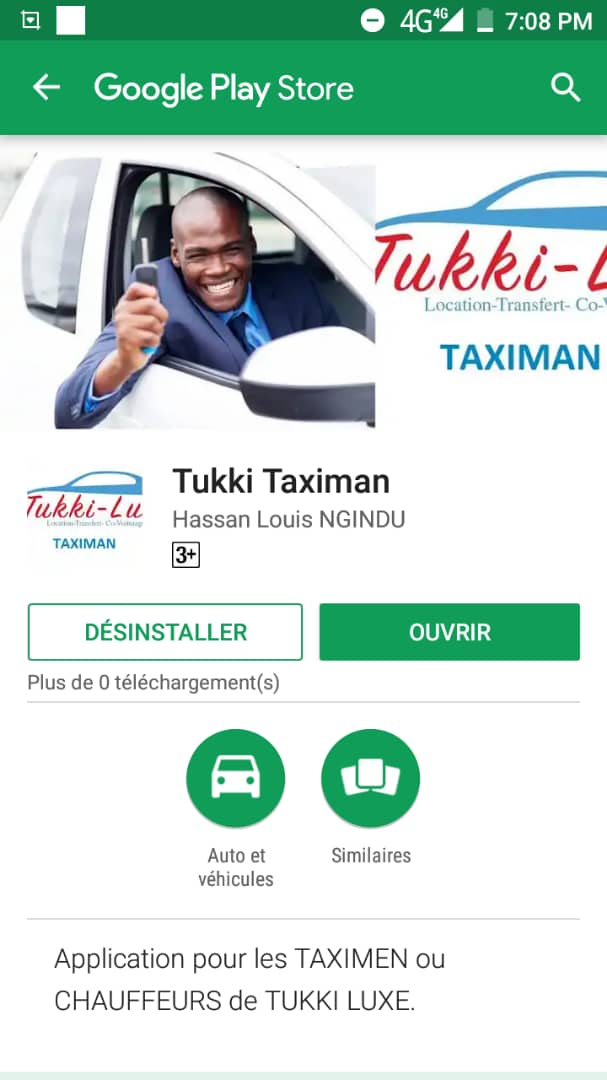 KeydjuneB's tweet photo. téléchargez l'Application mobile "tukki" de mise en contact d'utilisateurs avec des conducteurs de taxi ou covoiturage (similaire à Uber) disponible des maintenant GRATUITEMENT  au Sénégal sur Android PlayStore Produit digital de Keydjune &amp; Associés, la branche e-tourisme https://t.co/G4XbRFruup