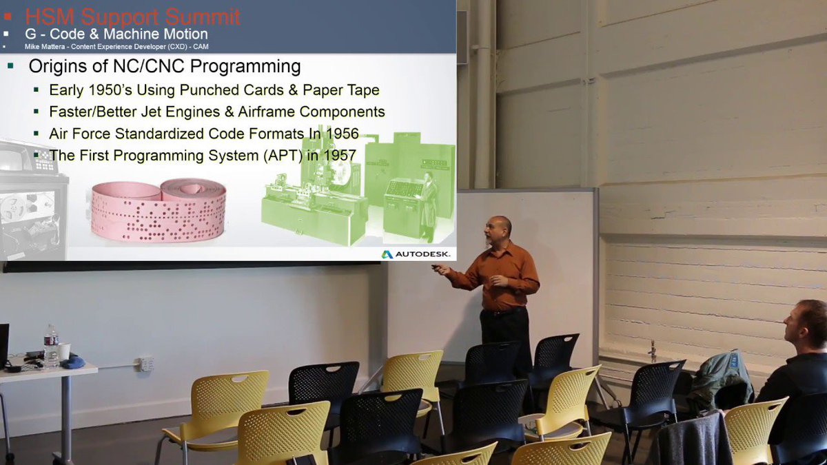 Inventor_HSM's tweet photo. CNC Specialist, Mike Mattera, teaches a fantastic CNC G-Code Programming for Beginners Class. https://t.co/7EHbVi0Zm0 https://t.co/gzskhuPke2