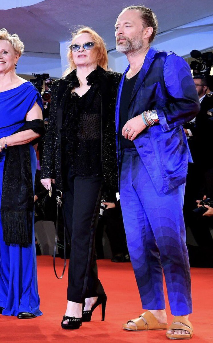 kylebuchanan's tweet photo. Do not text me this weekend unless it's to discuss every single element of what Thom Yorke wore to the SUSPIRIA premiere https://t.co/GPbrvulL63