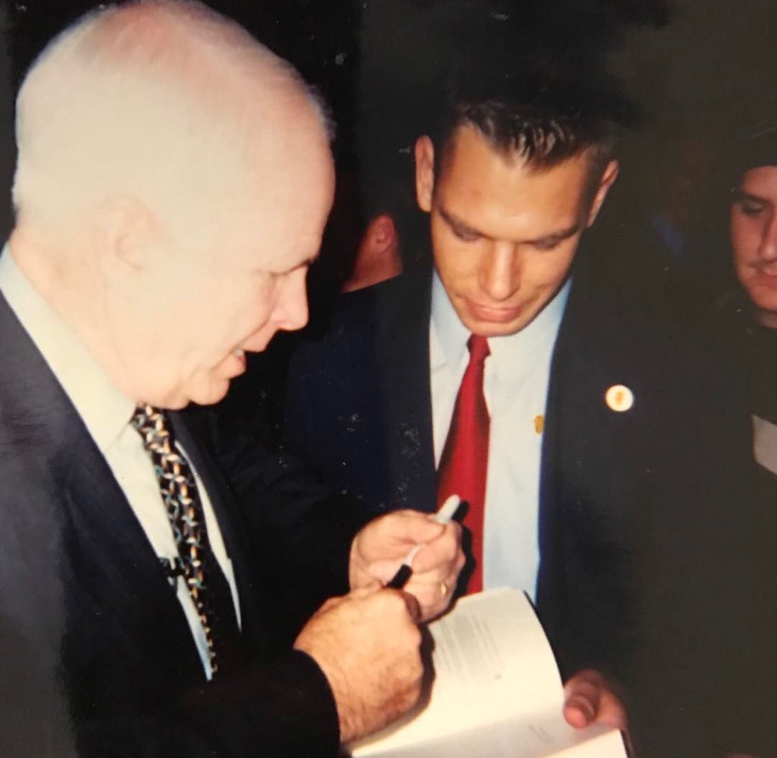 I was a 20 y/o intern on Cap Hill when 9/11 happened. In months after, I was scared and anxious about our future. Then, a statesman came to my college. “It’s going to be okay,” he said, and challenged my classmates to serve causes greater than ourselves. Thank you, #JohnMcCain