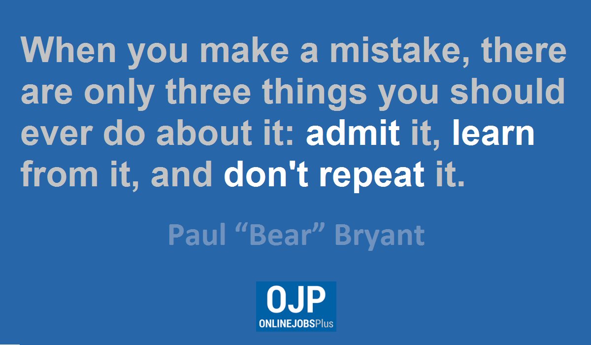 ClariceAnnPami2's tweet photo. You need to admit it , learn from it and don't repeat it
#AdmitIt
#LearnFromIt
#DontRepeatIt
#freelancing https://t.co/Hq316pew7J