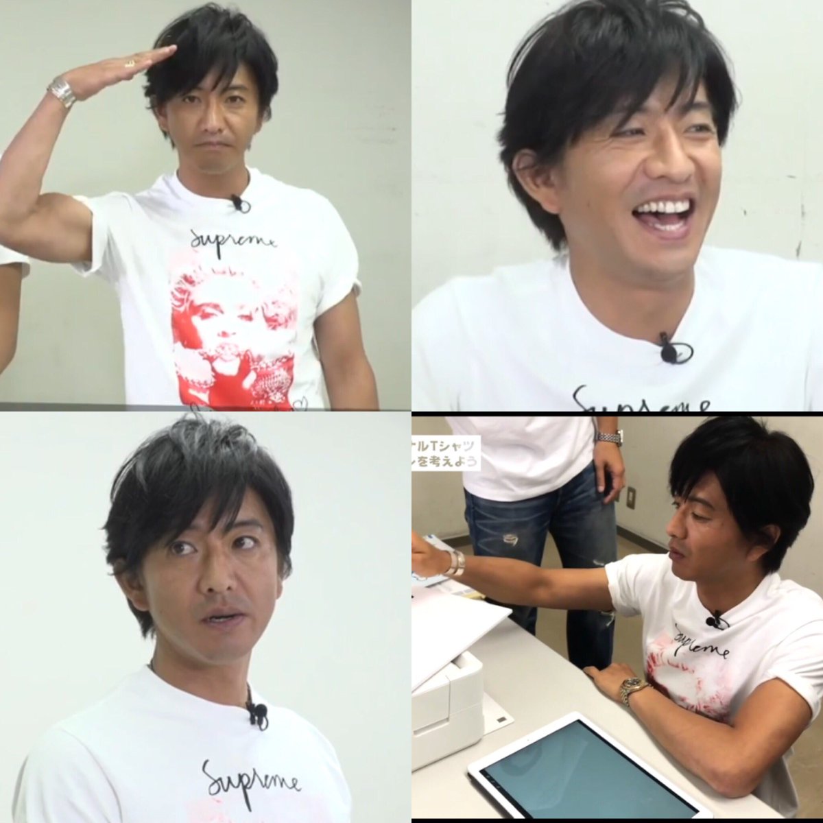 Fumi ｃ ｃ Crew No Twitter 木村さ ん モンローのtシャツ ピンクで可愛い Flow のシャツ欲しいなぁ 木村拓哉 が やっぱり1番良いわ