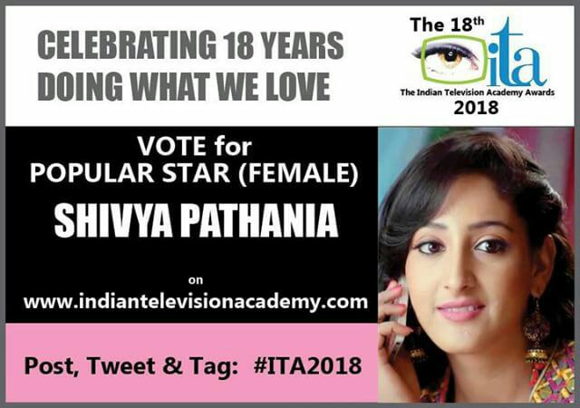 Ankithajain13's tweet photo. Guys go and vote to shivya for #BestActress #popularstar #ITA2018
@shivyapathania https://t.co/Gw3cZJaNFr