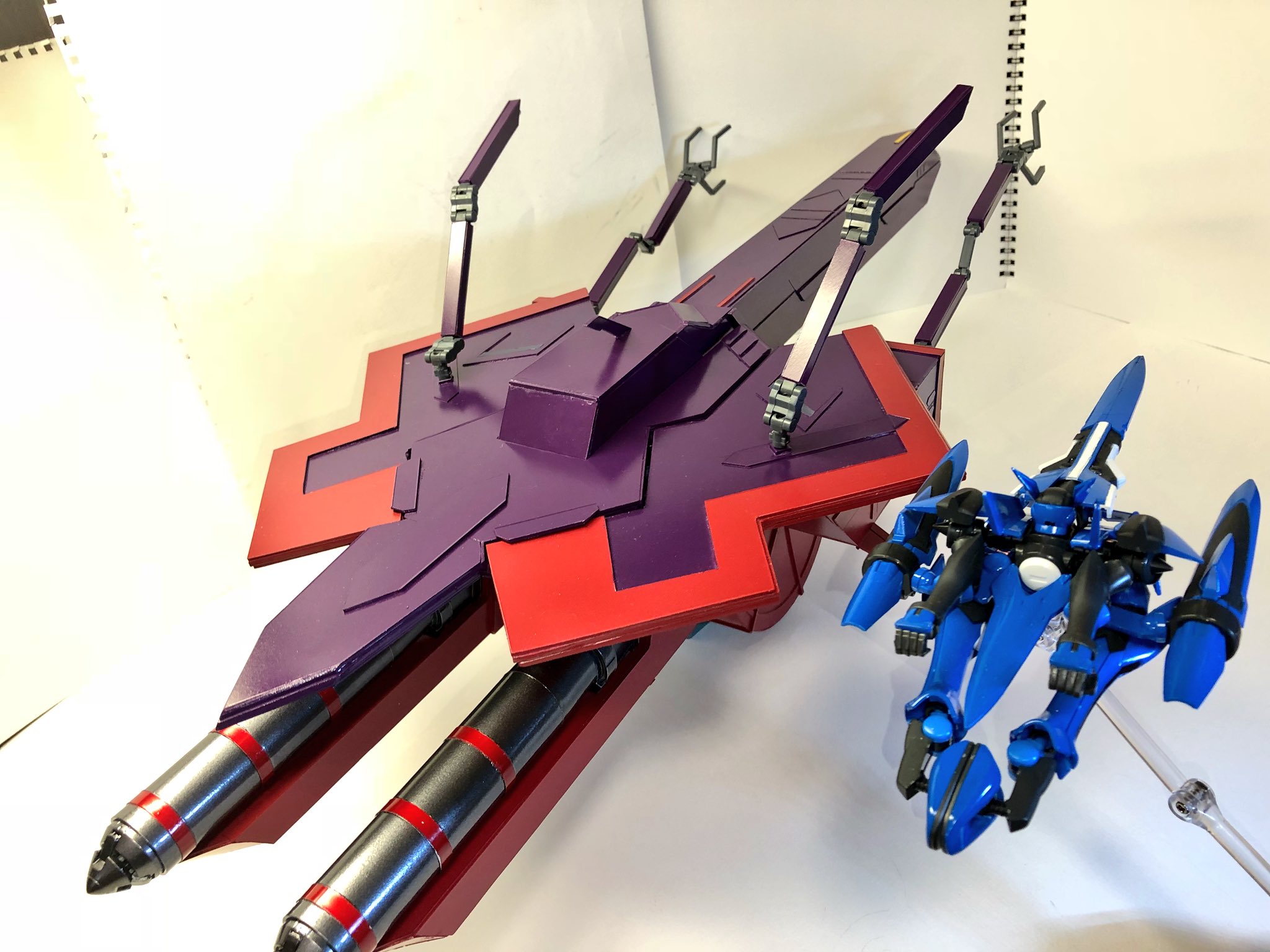 メカニカルおじや ガデラーザ 別角度 他の機体とでも撮影したいですね ガンダムoo ガンプラ